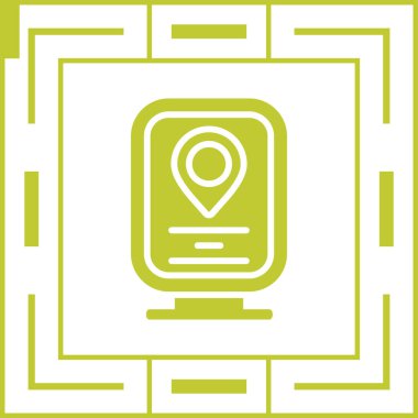 konum pin simgesi vektör illüstrasyonu 