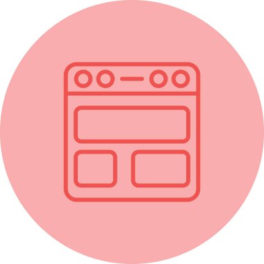 Tarayıcı simgesinin vektör illüstrasyonu