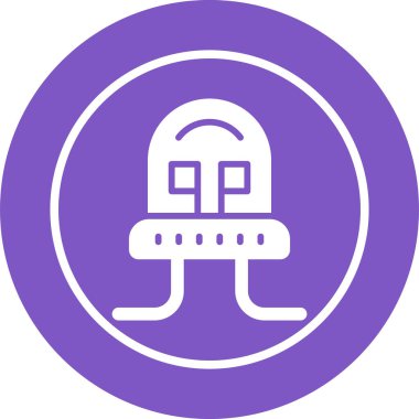 Diyot simgesi, vektör illüstrasyonu basit tasarım