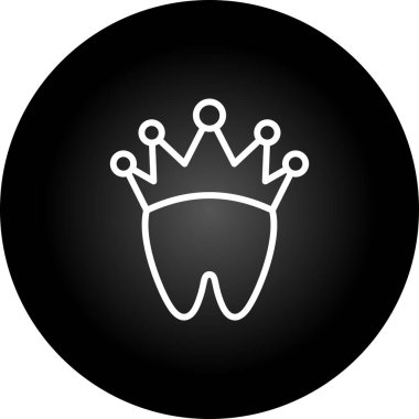 Taç web simge vektör çizim