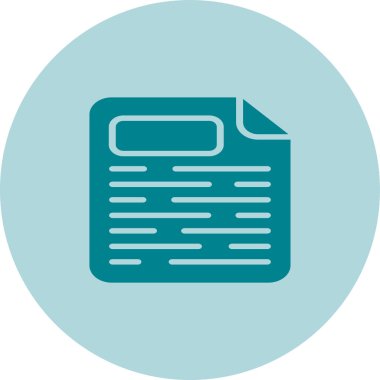 Sayfa Yüzleşmesi simgesinin vektör çizimi