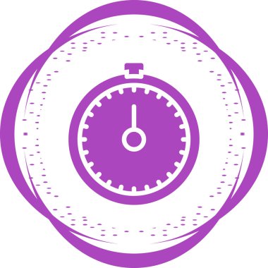 Kronometre Web simgesi basit illüstrasyon