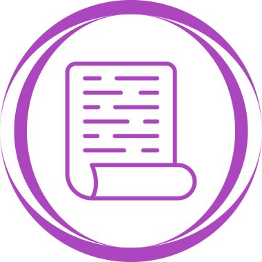 Curl simgesi ile Sayfanın vektör simgesi 