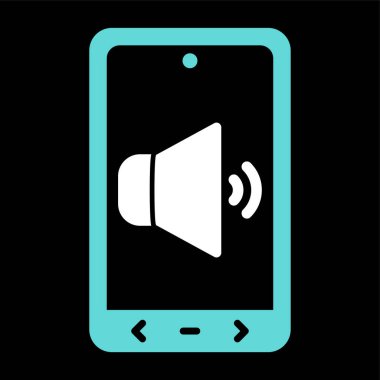 Cep telefonu çalıyor. Web simgesi basit illüstrasyon 