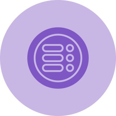 Bir Menü simgesinin vektör çizimi