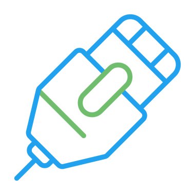 Ethernet Kablo simgesinin vektör illüstrasyonu