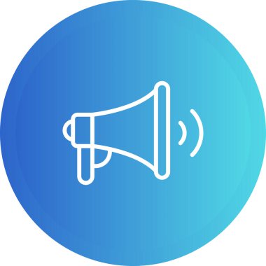 Genel Adres Sistemi Web simgesi vektör illüstrasyonu 