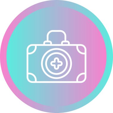 İlk yardım kiti vektör illüstrasyonu