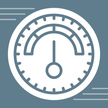 Barometre web simgesi basit illüstrasyon