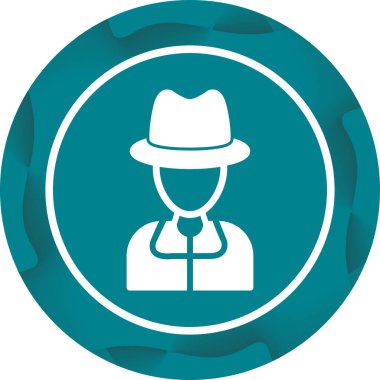 Casusluk simgesinin basit doğrusal çizimi