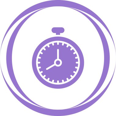 Kronometre Web simgesi basit illüstrasyon
