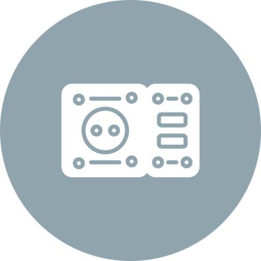 Soket simgesi tasarımı, vektör illüstrasyonu