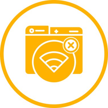 wifi Bağlantı Hatası vektör çizimi 