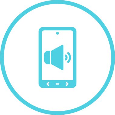 Cep telefonu çalıyor. Web simgesi basit illüstrasyon 