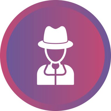 Casusluk simgesinin basit doğrusal çizimi