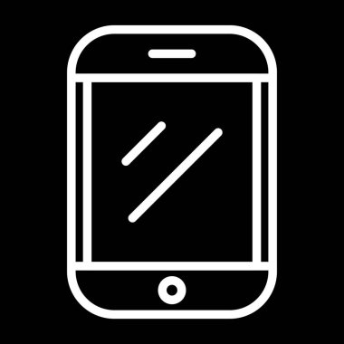 akıllı telefon simgesi, vektör illüstrasyonu basit tasarım