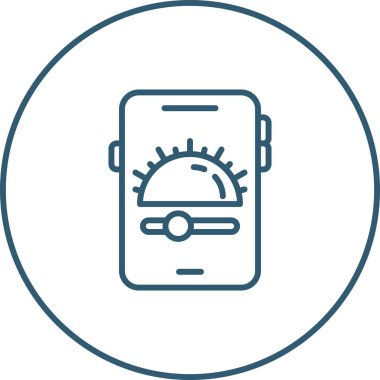 akıllı telefon simgesi, vektör illüstrasyonu basit tasarım