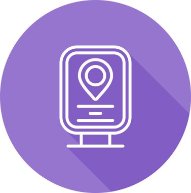 konum pin simgesi vektör illüstrasyonu 