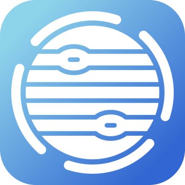 Gezegen web simgesi vektör illüstrasyonu 