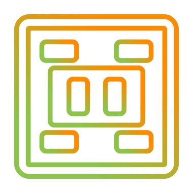 Soket simgesi tasarımı, vektör illüstrasyonu