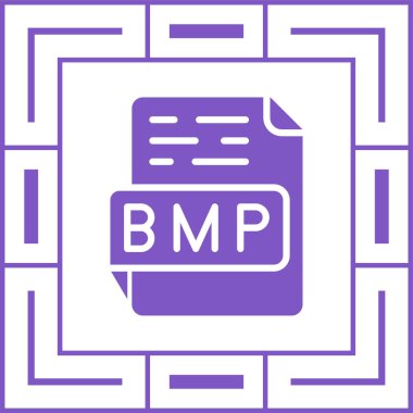 bmp dosya biçimi simgesi web basit illüstrasyonuName