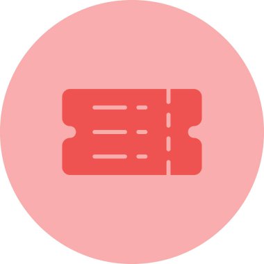 bilet web simgesi vektör çizimi