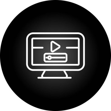 bilgisayar simgesi, vektör illüstrasyonu basit tasarım