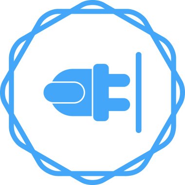 elektrik dolgu simgesi web illüstrasyonu