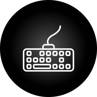 Klavye. Web simgesi basit tasarım