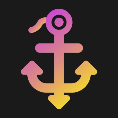 Çapa web simge vektör çizim