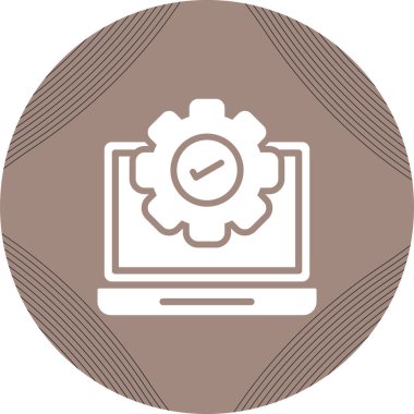 İşletim Sistemi Web simgesi vektör çizimi 