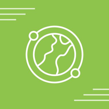 Earth icon, vector illustration simple design