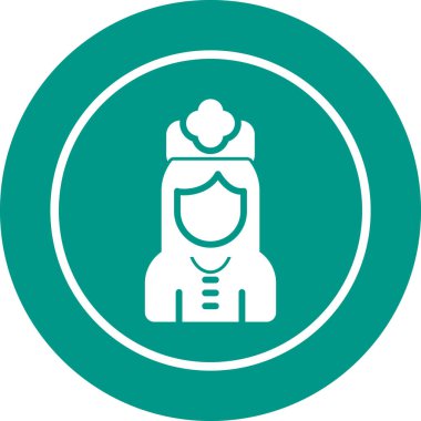  hemşire vektör simgesi modern basit resimleme