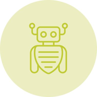 robot ağ simgesi, vektör illüstrasyonu