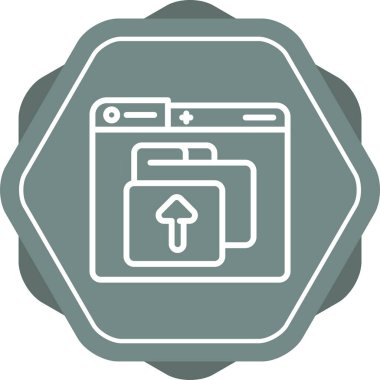 Dosya simgesi, vektör illüstrasyonu yükle