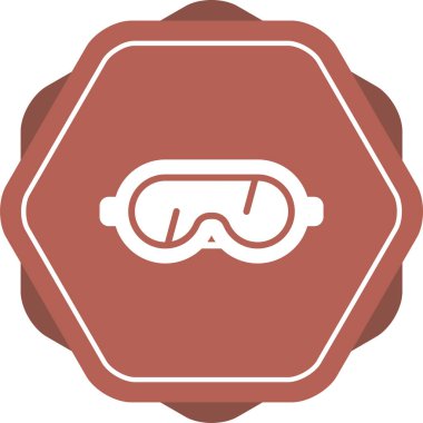 Gözlükler. Web simgesi basit illüstrasyon