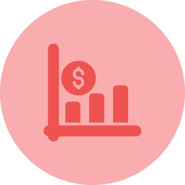 iş grafiği simgesi, vektör illüstrasyonu