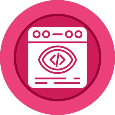 Tarayıcı simgesinin vektör illüstrasyonu