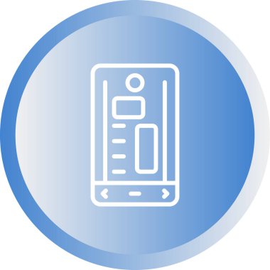 akıllı telefon simgesi, vektör illüstrasyonu basit tasarım