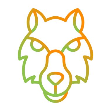 Kurt ikonu. Web basit illüstrasyonu