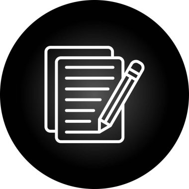 belge web simgesi vektör illüstrasyonu