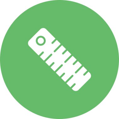 Cetvel web simgesi, vektör çizim