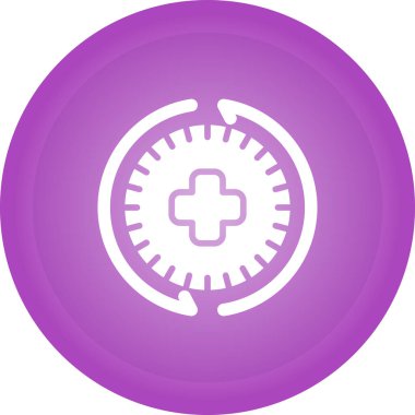 Geçmiş web simgesi vektör illüstrasyonu