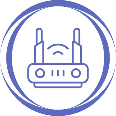 router vektör simgesi, tasarım taslağı 