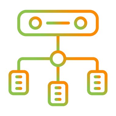 Yük dengeleyici. Web simgesi basit illüstrasyon