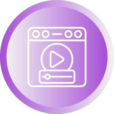 Tarayıcı simgesinin vektör illüstrasyonu