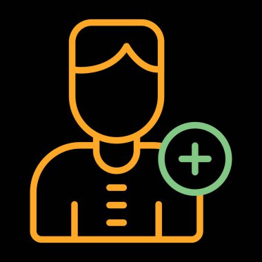 doktor simgesi, vektör illüstrasyonu basit tasarım