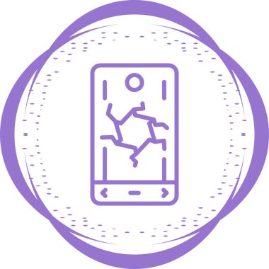 akıllı telefon simgesi, vektör illüstrasyonu basit tasarım