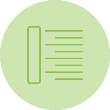 Hizalama simgesinin vektör illüstrasyonu