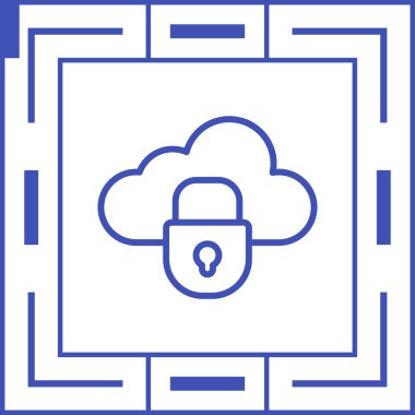 Özel Bulut simgesi, basit tasarım